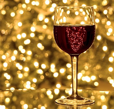 christmas party wine