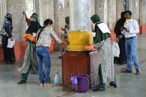 Cleaning up CST station