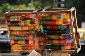 Bangle seller in Mumbai