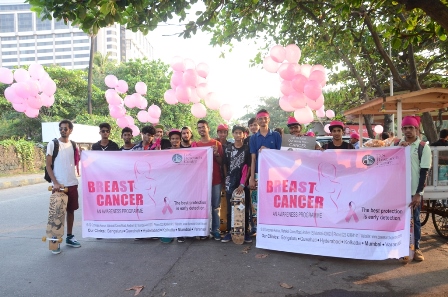 Maharashtra skateboards for breast cancer awareness